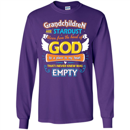 Grandchildren Are Stardust From The Hands Of God T-shirt Purple