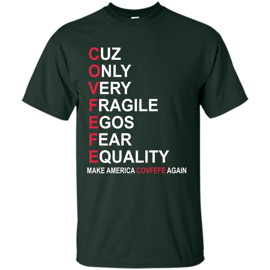 American T-shirt Make America Covfefe Again Forest Green