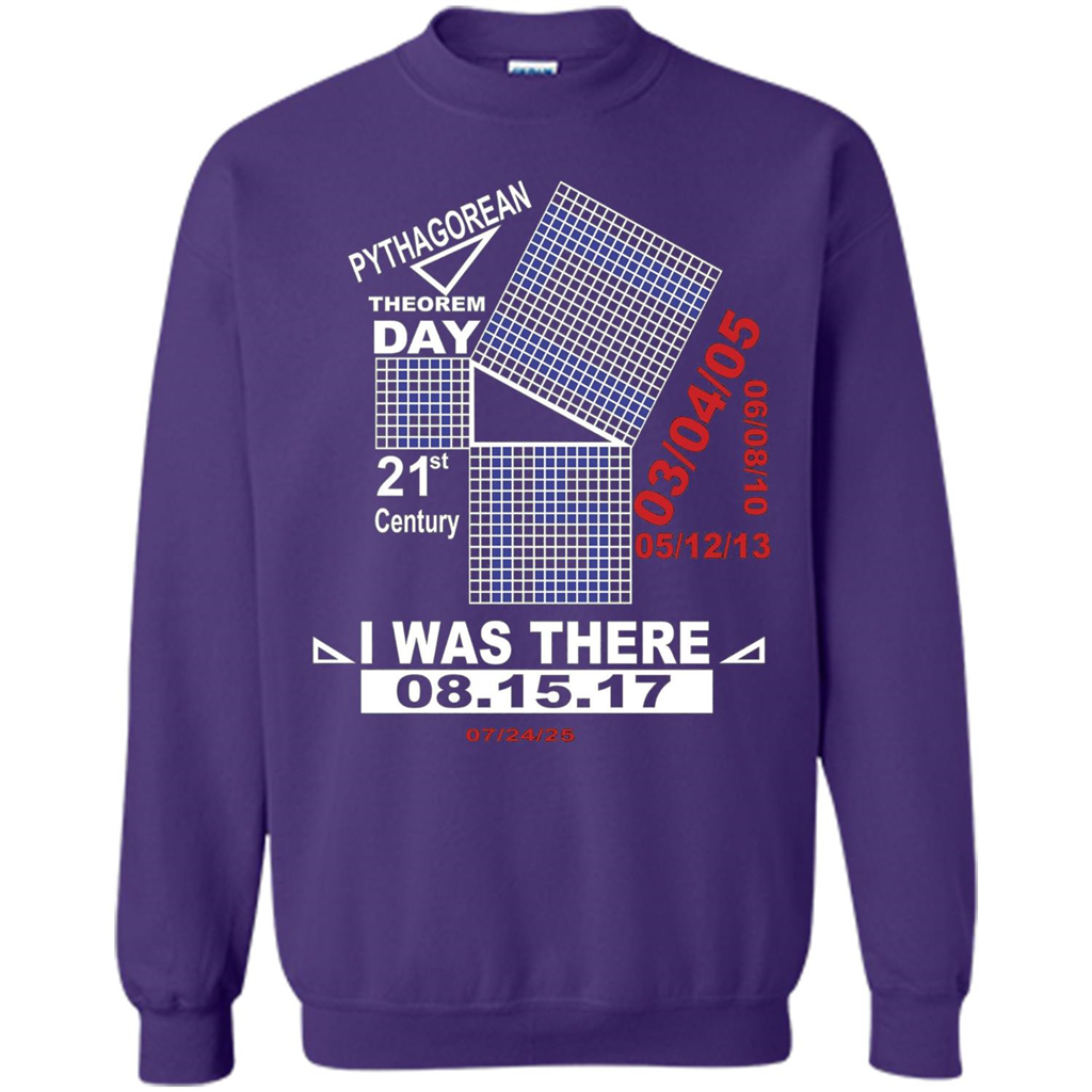 Pythagorean Theorem day T-shirt Purple