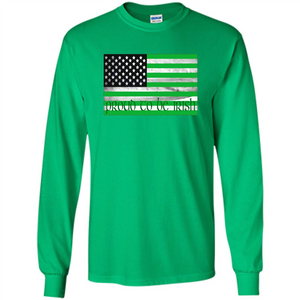 Proud To Be Irish T-shirt USA Flag Patriot
