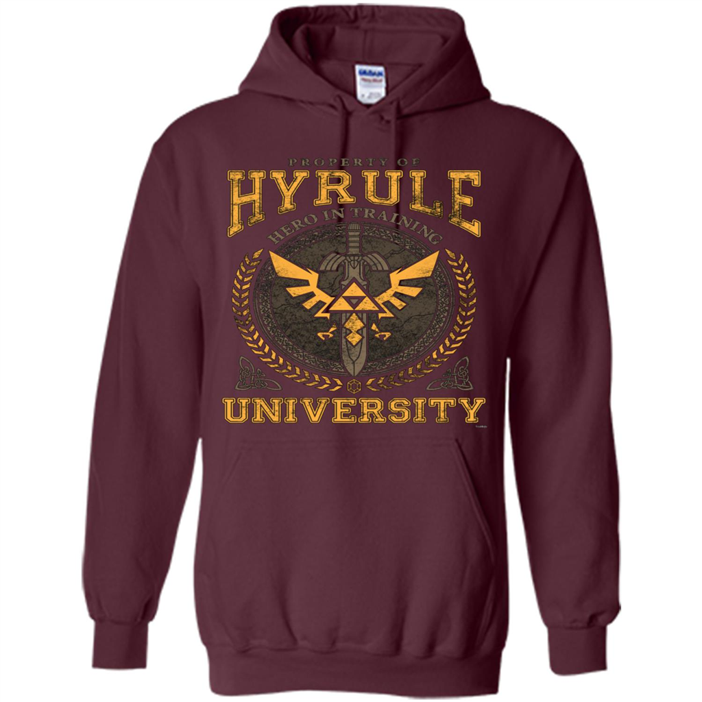 Property Of Hyrule Hero In Training Unicersity T-shirt Maroon