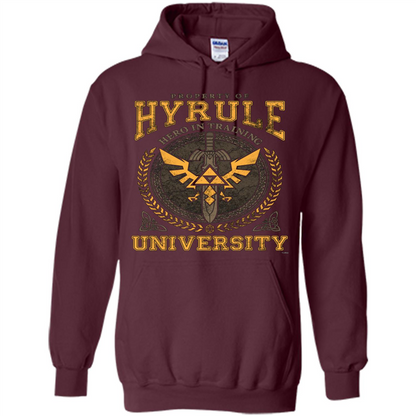 Property Of Hyrule Hero In Training Unicersity T-shirt Maroon