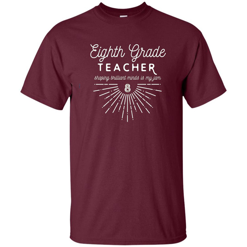 Teacher T-Shirts by F5 Eighth Grade Teacher T-shirt Maroon