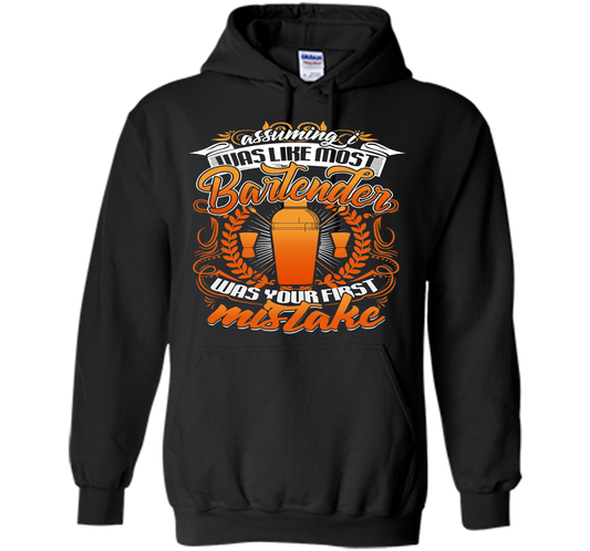 Assuming I Was Like Most Bartender Mistake T Shirt t-shirt Black