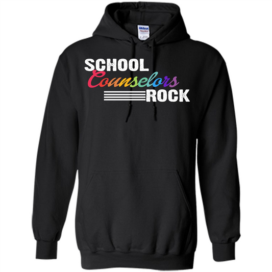 Counselor T-shirt School Counselors Rock Black