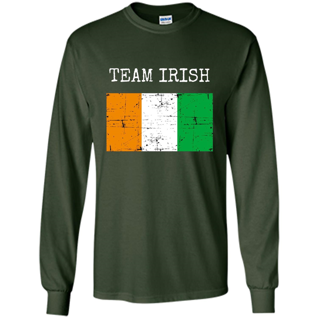 Irish Clothing Irish Flag Shirt Fighting Team T-shirt Forest Green