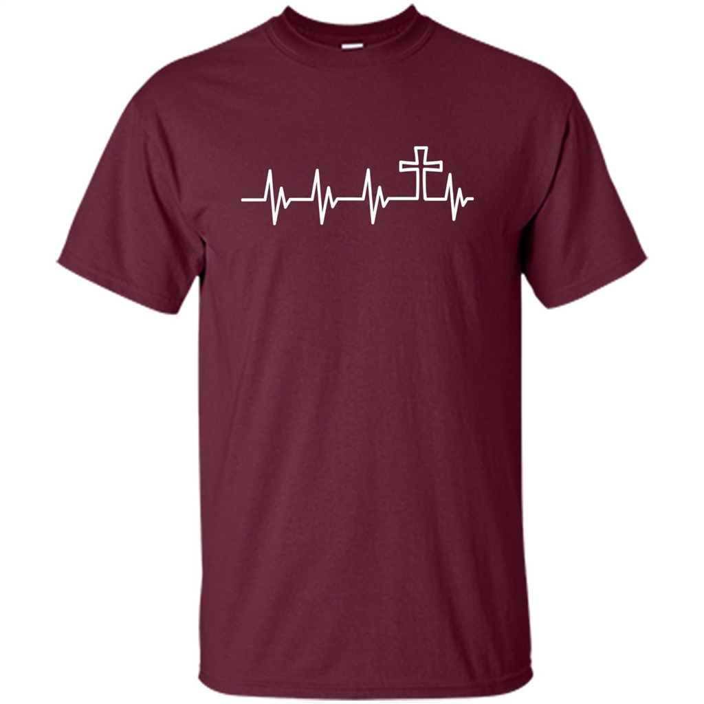 Christian T-shirt Heartbeat Maroon