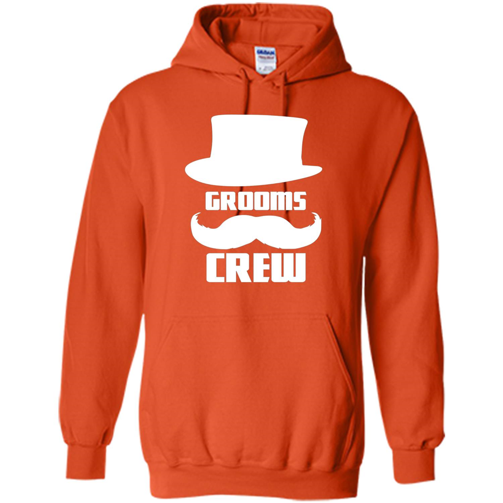 Grooms Crew T-shirt Funny Bachelor and Groom Party T-Shirt Orange