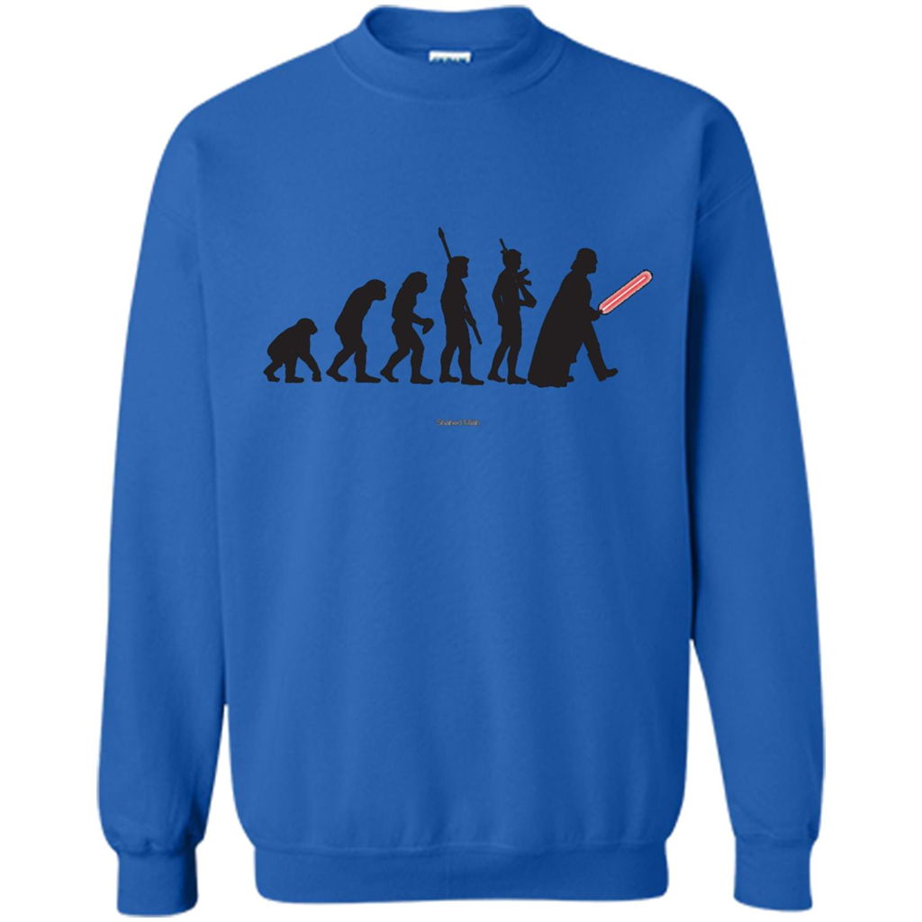 Movies Lover T-shirt Human Evolution Royal