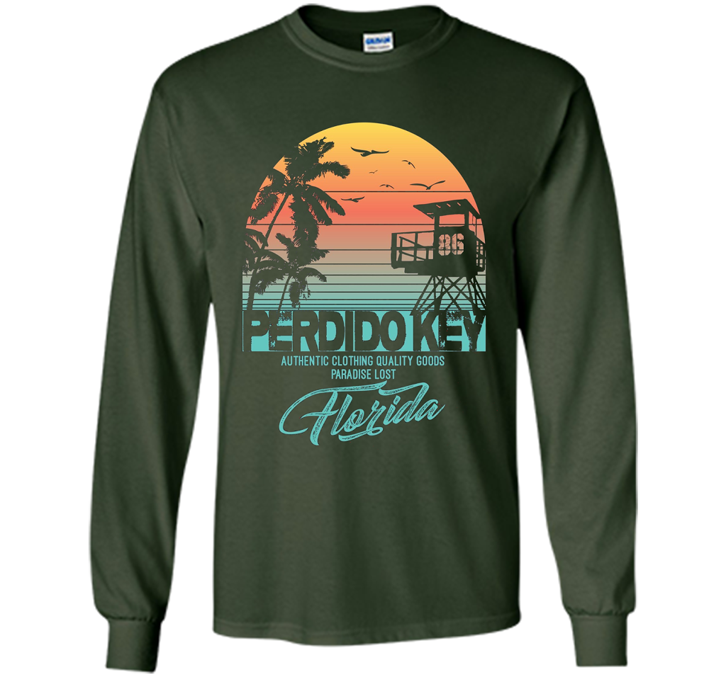 Perdido Key Florida Beach T-shirt Forest Green