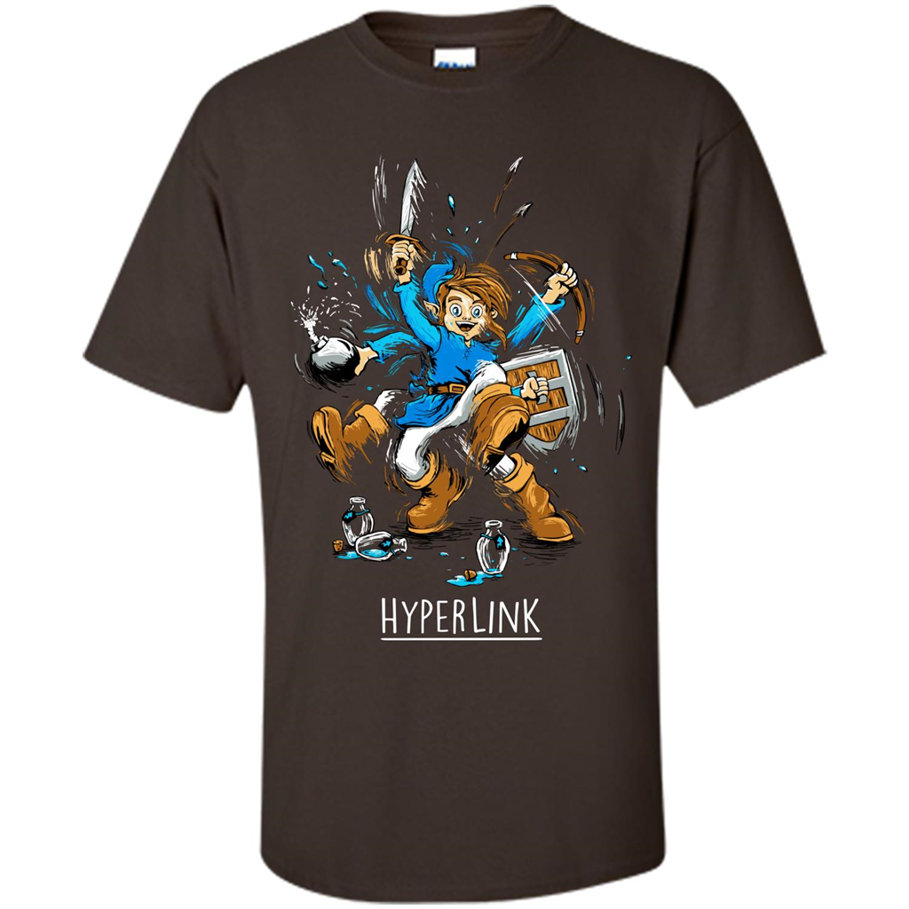 Gamer T-shirt HyperLink Dark Chocolate