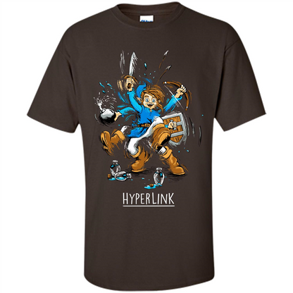 Gamer T-shirt HyperLink Dark Chocolate