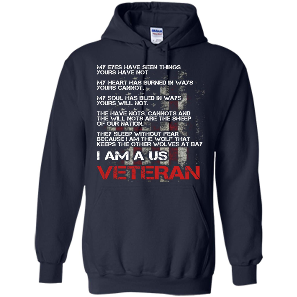 Military T-shirt I Am A Us Veteran T-shirt Navy