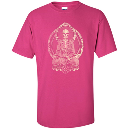 Starving Buddha - Weathered Halftone T-shirt Heliconia