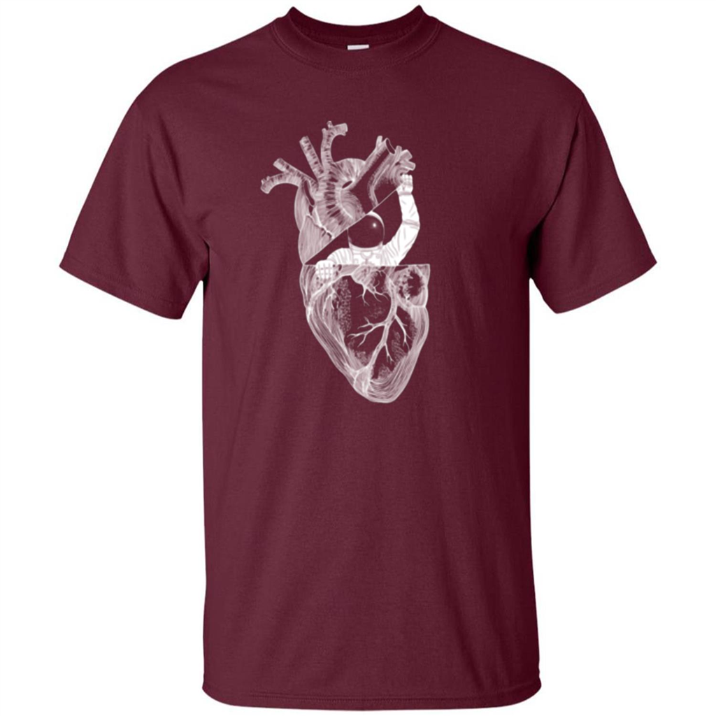 My Space T-shirt Heart T-shirt Maroon