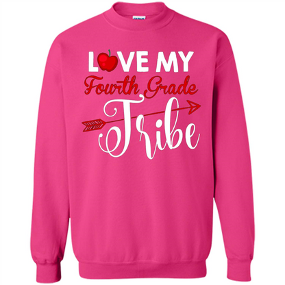 Love My Fourth Grade Tribe T-shirt School Day T-shirt Heliconia