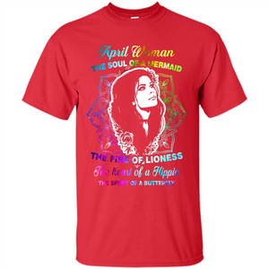 April Woman T-shirt The Heart Of A Hippie