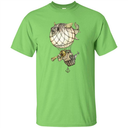 Blowfish T-shirt Captive Balloon T-shirt Lime