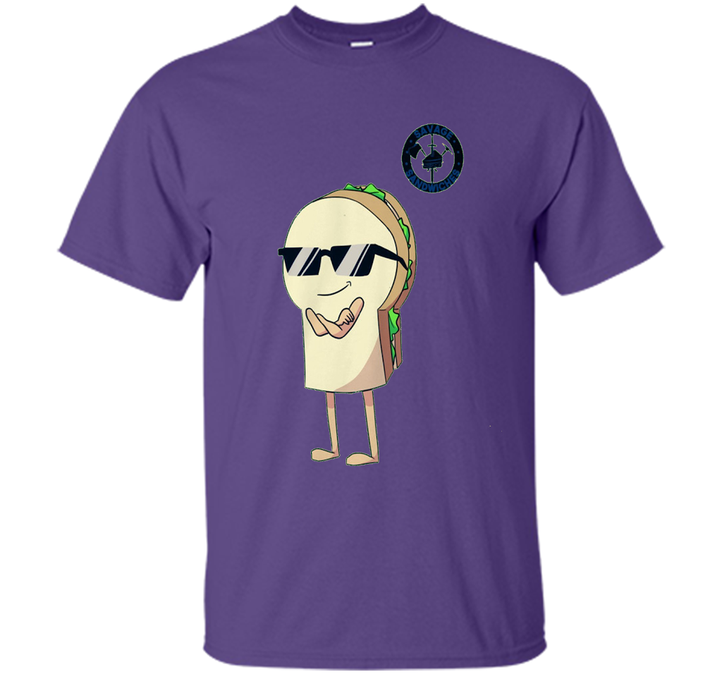 Savage Sandwich T-shirt Purple