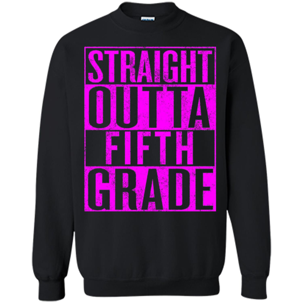 Straight Outta Fifth Grade T-shirt School Day T-shirt