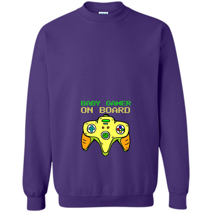 Pregnancy & Birth T-shirt Baby Gamer On Board Purple
