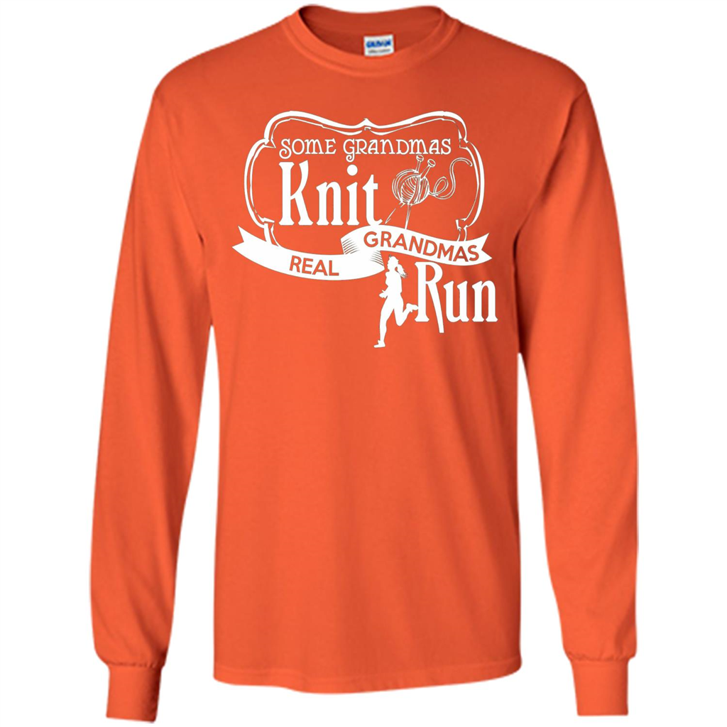 Some Grandmas Knit Real Grandmas Run T-shirt