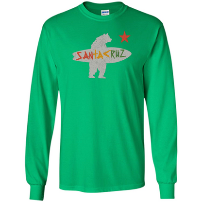 Santa Cruz Surf Bear T-Shirt Irish Green