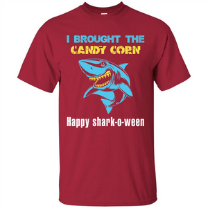 Shark T-shirt I Brought The Candy Corn Happy Shark-o-ween T-shirt