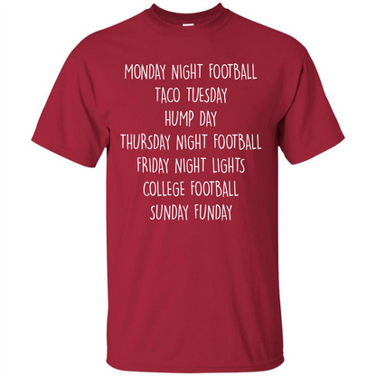 Football T-shirt Monday Night Football Taco Tuesday Cardinal