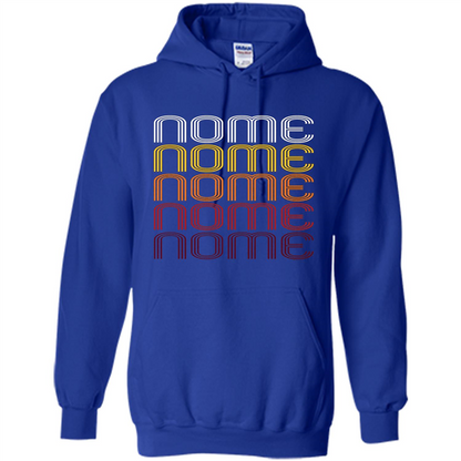 Nome, Vintage Style Alaska T-shirt Royal