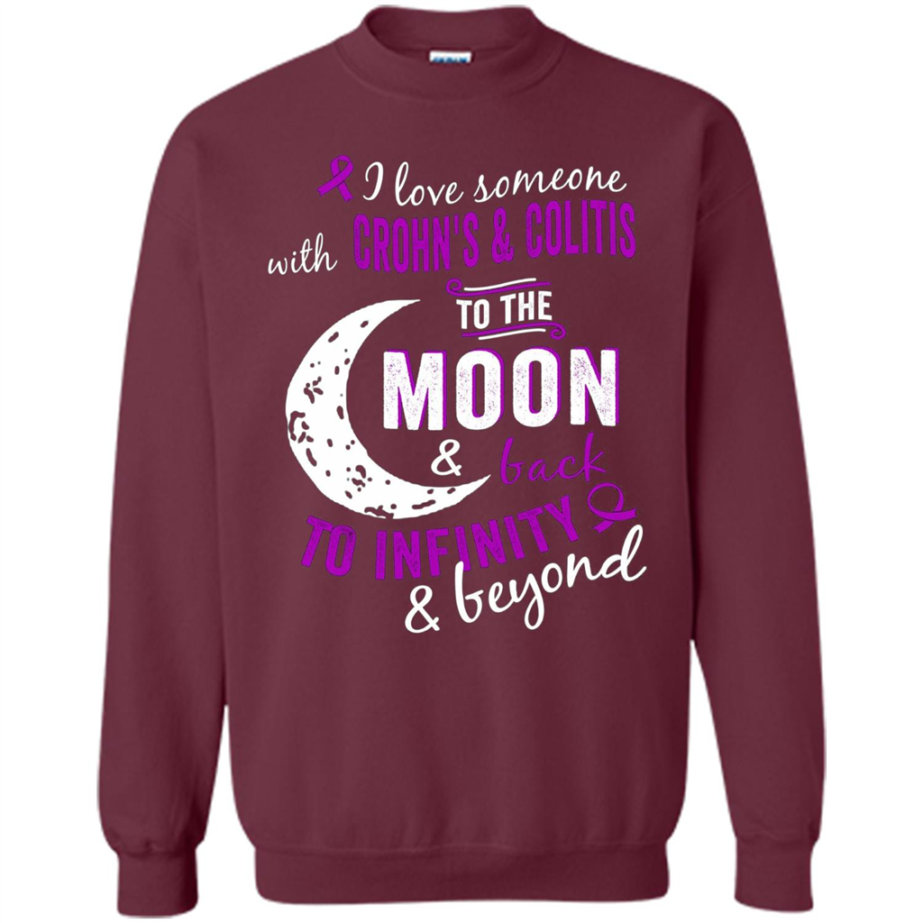 Crohn's and Colitis Awareness T-shirt Maroon