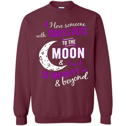 Crohn's and Colitis Awareness T-shirt Maroon