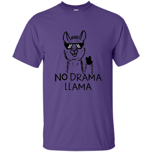 Funny No Drama Llama T-shirt