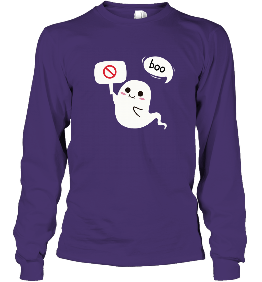 Boo Pink Shirt Long Sleeve T-Shirt Long Sleeve T-Shirt Purple