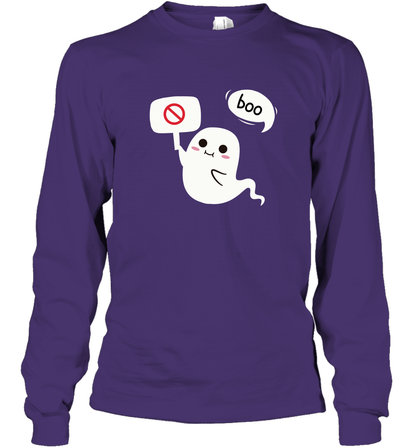 Boo Pink Shirt Long Sleeve T-Shirt Long Sleeve T-Shirt Purple