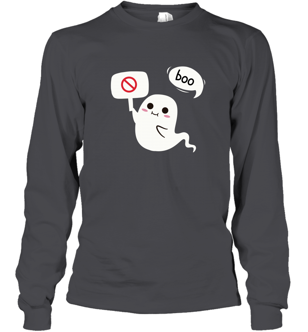 Boo Pink Shirt Long Sleeve T-Shirt Long Sleeve T-Shirt Dark Heather