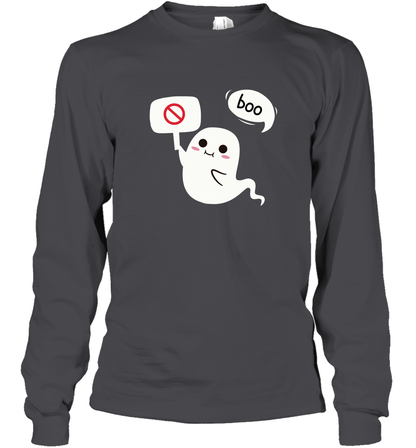 Boo Pink Shirt Long Sleeve T-Shirt Long Sleeve T-Shirt Dark Heather