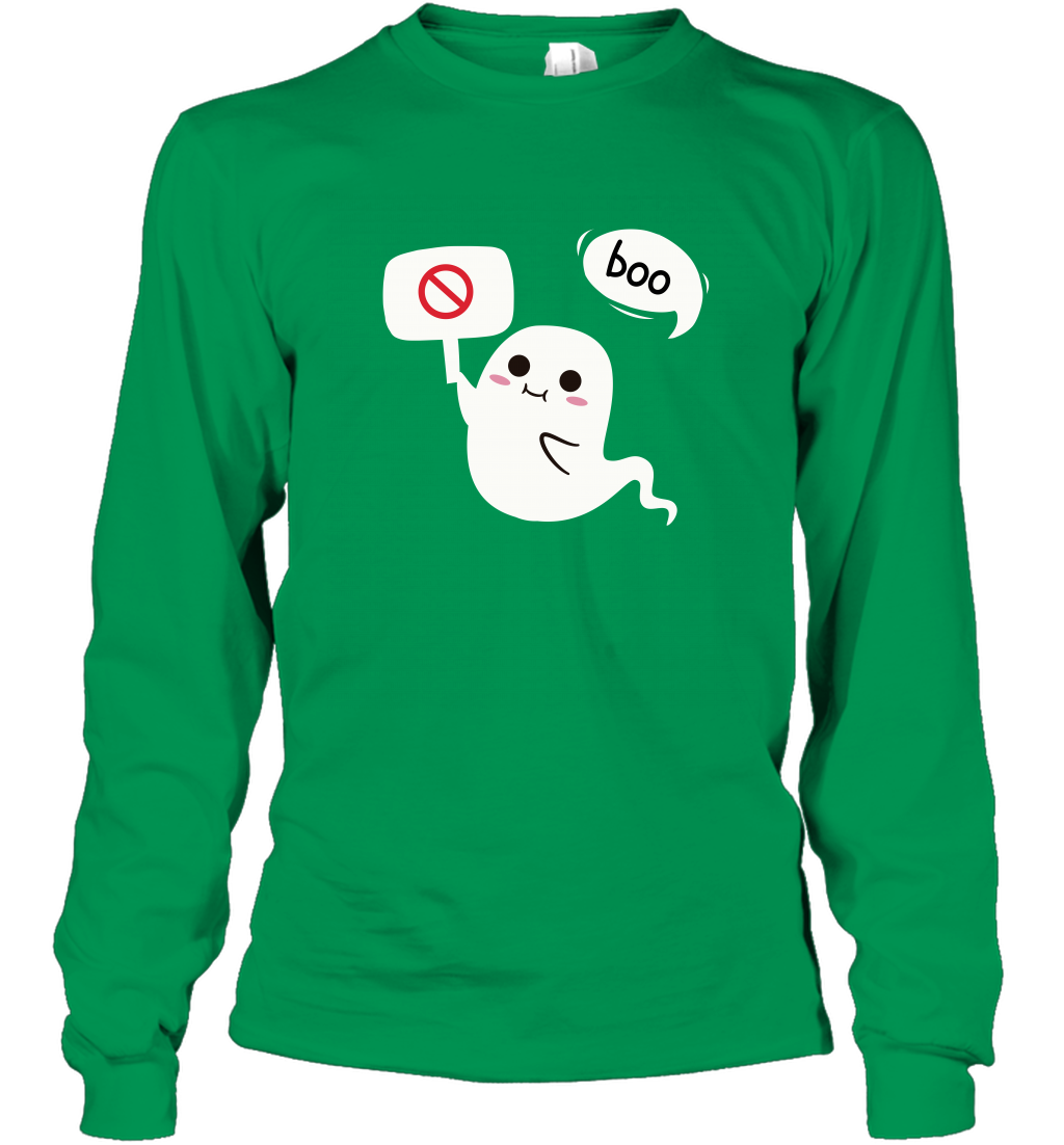 Boo Pink Shirt Long Sleeve T-Shirt Long Sleeve T-Shirt Irish Green