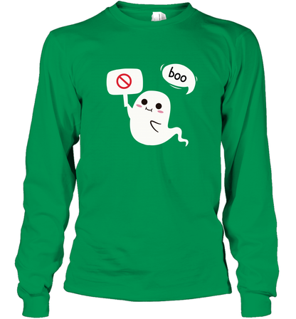 Boo Pink Shirt Long Sleeve T-Shirt Long Sleeve T-Shirt Irish Green
