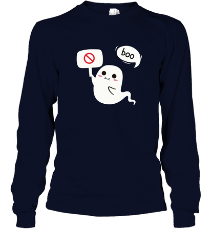 Boo Pink Shirt Long Sleeve T-Shirt Long Sleeve T-Shirt Navy