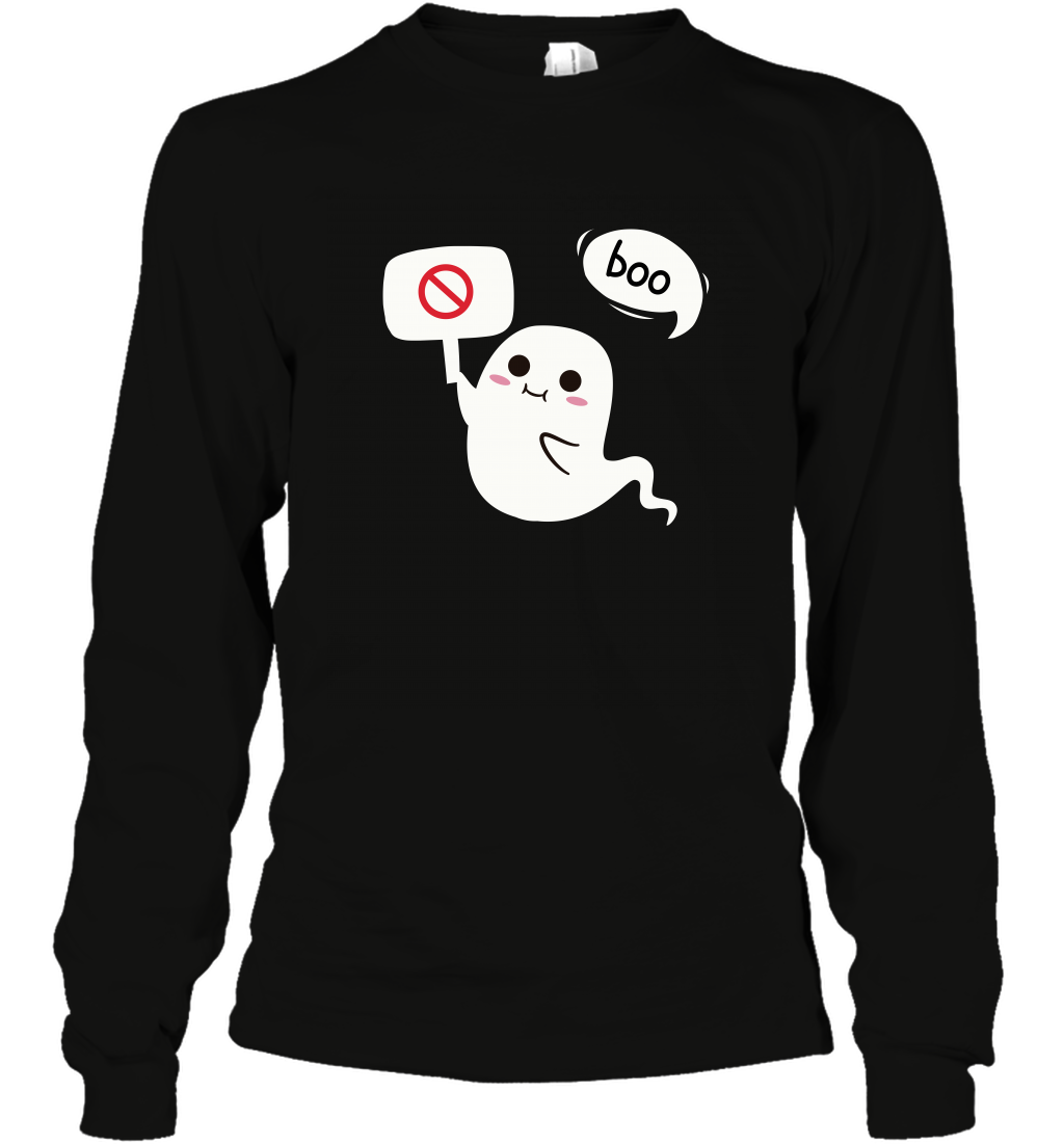 Boo Pink Shirt Long Sleeve T-Shirt Long Sleeve T-Shirt Black