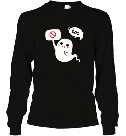 Boo Pink Shirt Long Sleeve T-Shirt Long Sleeve T-Shirt Black