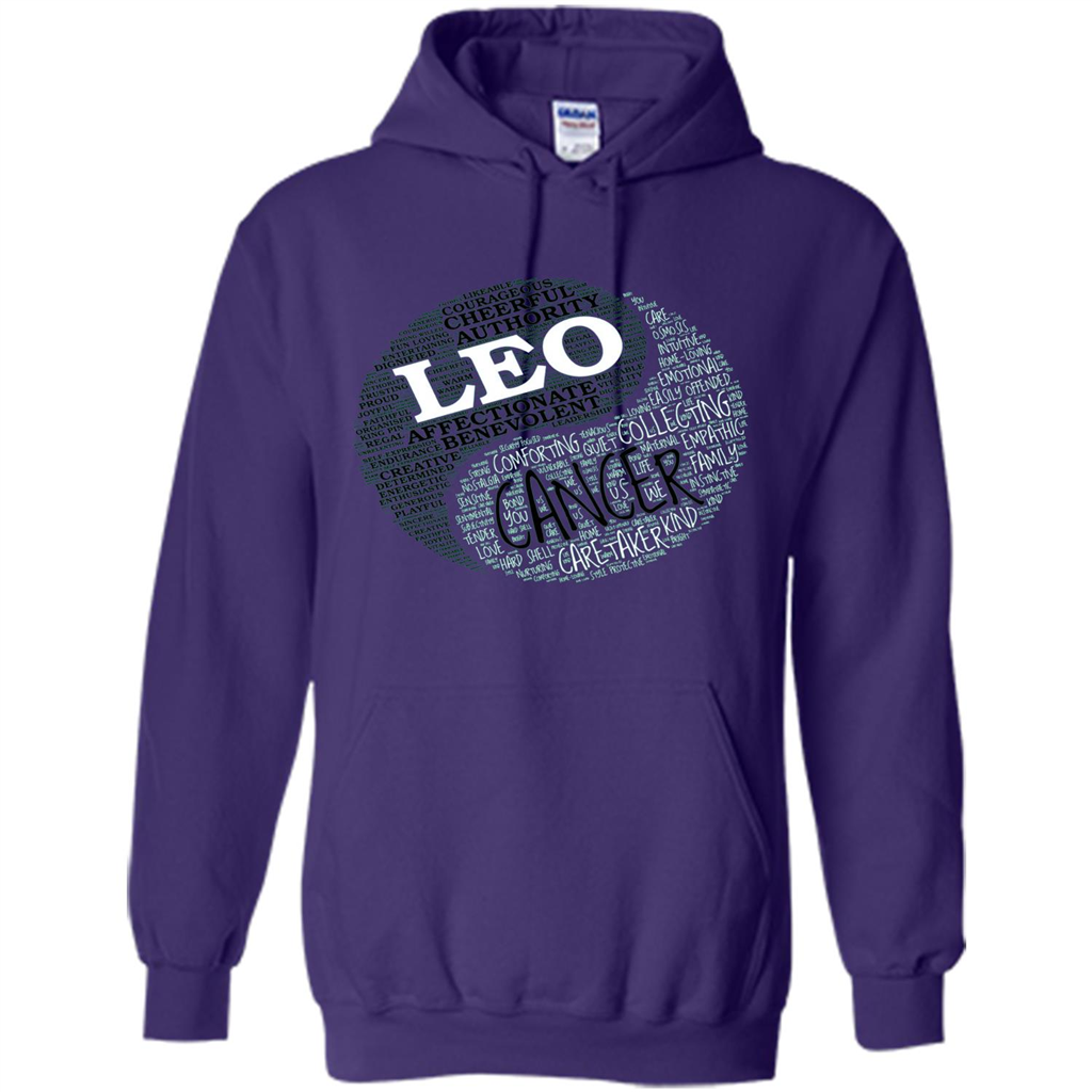 Zodiac Facts T-shirt Women Leo and Cancer T-shirt Purple