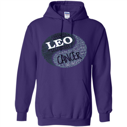 Zodiac Facts T-shirt Women Leo and Cancer T-shirt Purple