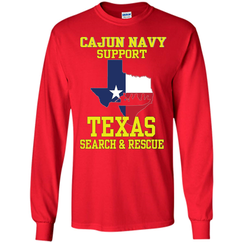 Cajun Navy Support Texas Search And Rescue T-shirt Red