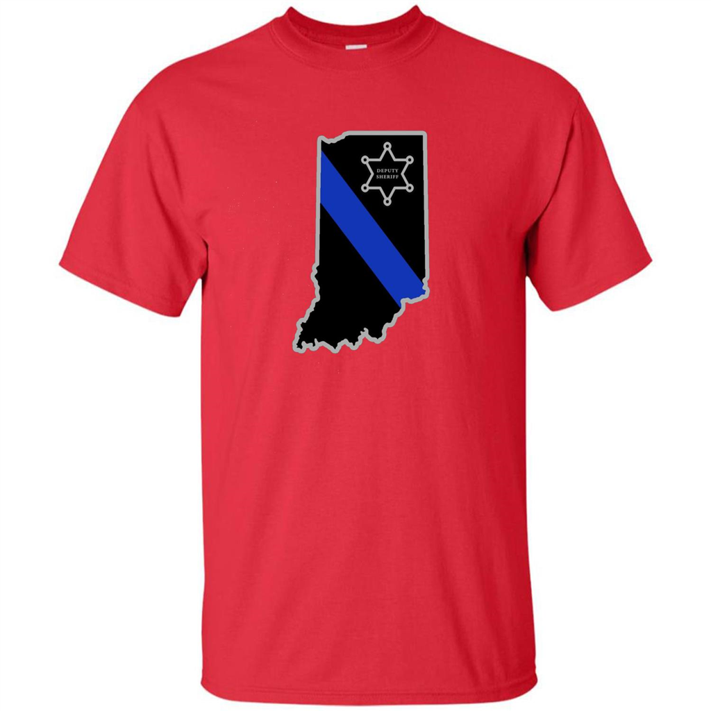 Indiana Sheriff Deputy Thin Blue Line Deputy Sheriff T-shirt