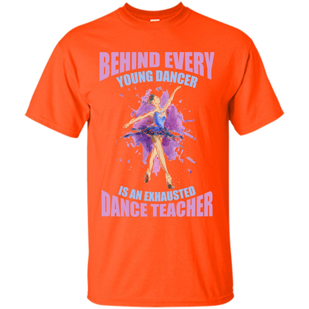 Dancer T-shirt Behind Every Young Dancer Orange