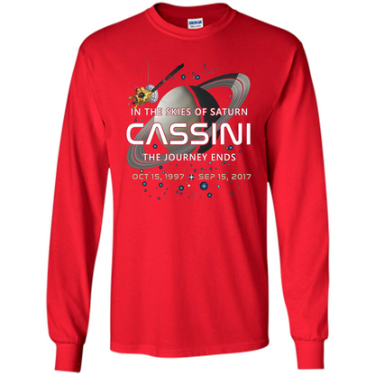 Cassini Spacecraft End Of Mission At Saturn T-Shirt Red