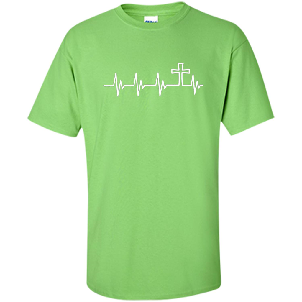Christian T-shirt Heartbeat Lime