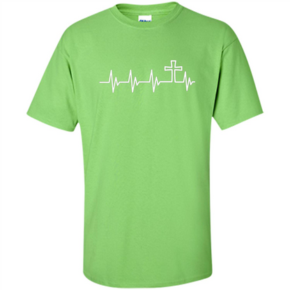 Christian T-shirt Heartbeat Lime